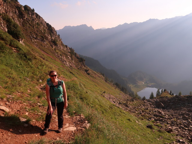Sabine zwischen Duisitzkar und Murspitzenscharte (31. Aug.)