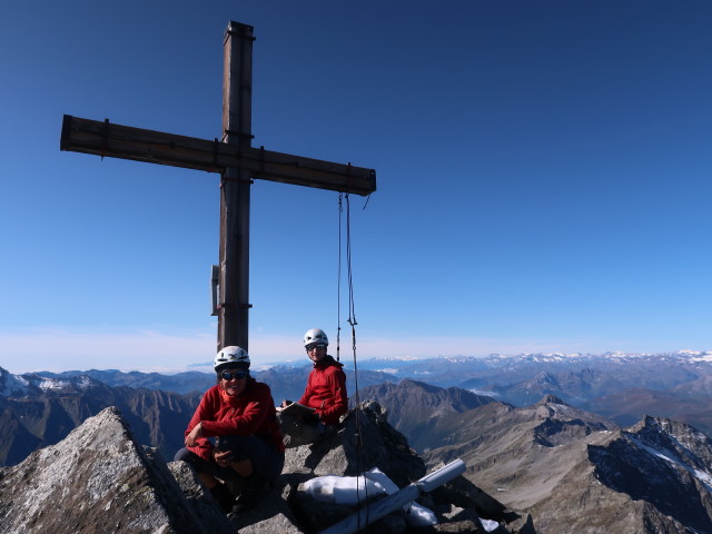 Gudrun und Christoph auf der Hohen Wand, 3.289 m (15. Sept.)