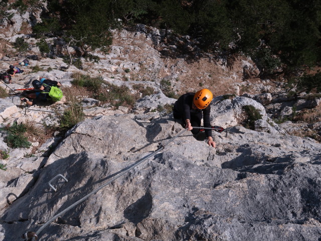 Gebirgsvereins-Klettersteig: Kathrin in der Wenigerwand