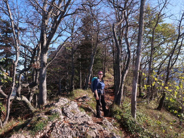 Sabine zwischen Hochhabichler und Steinernem Jäger