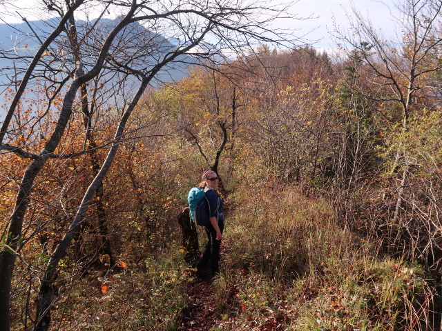 Sabine zwischen Steinernem Jäger und Unter dem Schieferstein