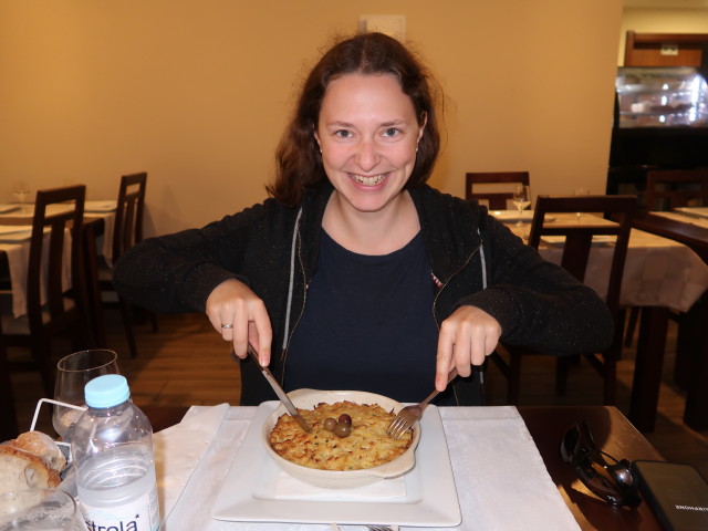 Sabine im Mordomia Restaurante in Aveiro (20. Nov.)