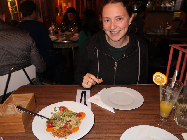 Sabine im Restaurant Agulha no Palheiro in Lisboa (21. Nov.)