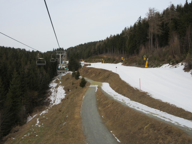 Lella-Abfahrt von der Sonnenbahn aus