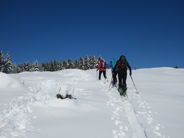 Dagmar, Larissa und Reinhard zwischen Kaserin und Knappenhütte