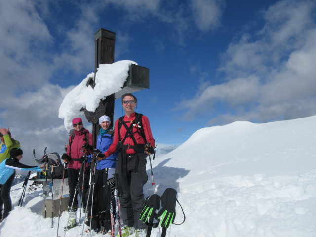 Dagmar, Larissa und ich am Dobratsch, 2.166 m