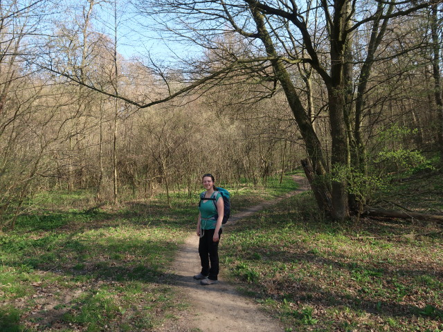 Sabine im Schützengraben