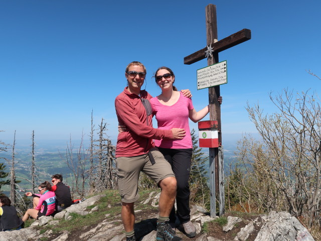 Ich und Sabine am Hochsalm, 1.405 m