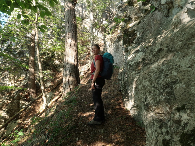 Sabine zwischen Balbersteine und Mühlstein