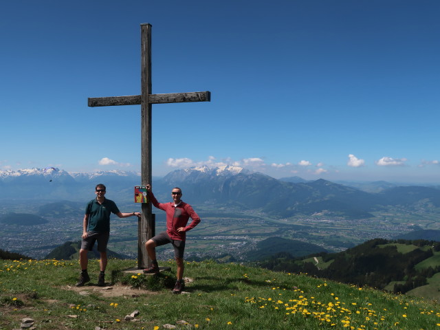 Ronald und ich am First, 1.617 m (21. Mai)