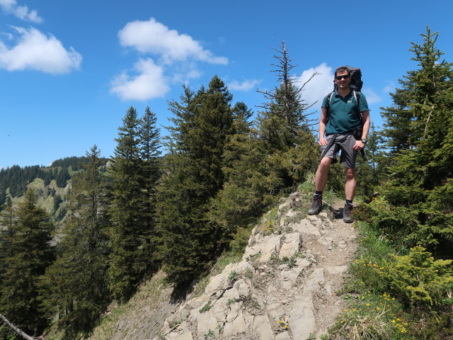 Ronald zwischen Vorderhörnle und Hörnle (21. Mai)