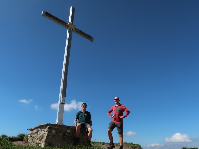 Ronald und ich am Hohen Freschen, 2.004 m (21. Mai)