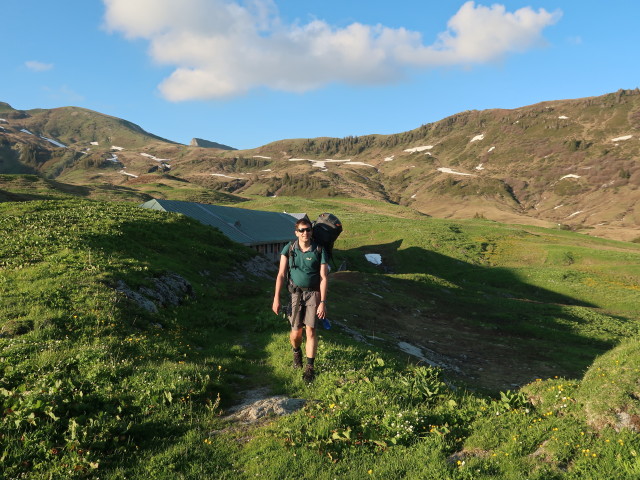 Ronald auf der Sünsalpe, 1.764 m (21. Mai)