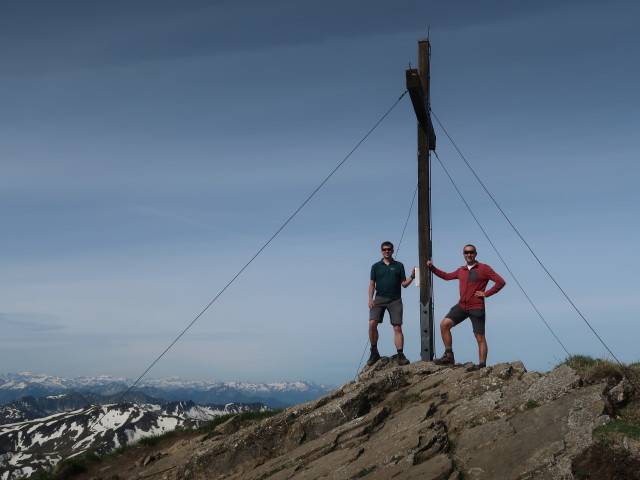 Ronald und ich auf der Damülser Mittagsspitze, 2.095 m (22. Mai)