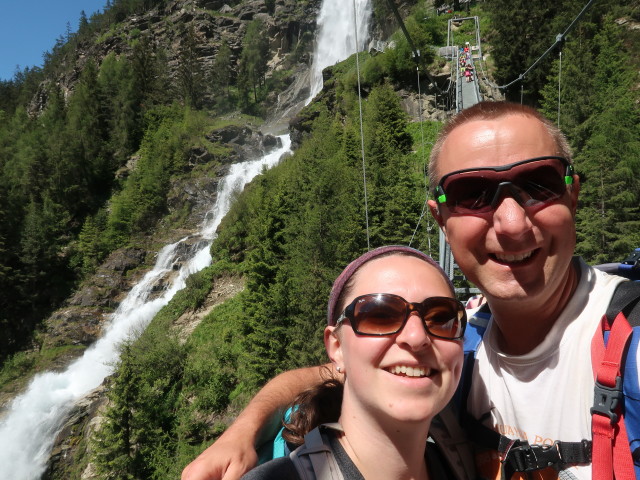Sabine und ich beim Stuibenfall