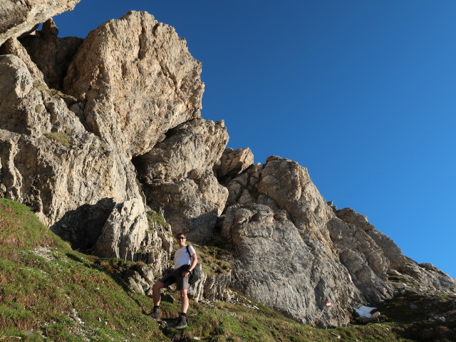 Ronald zwischen Weißgrubenscharte und Weißgrubenkopf (13. Juni)