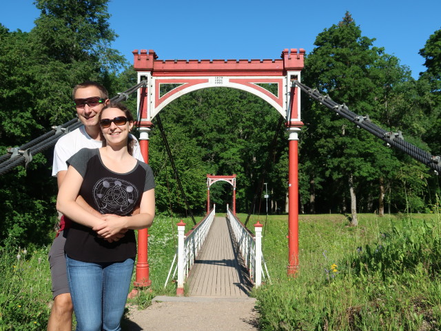 Ich und Sabine bei der Viljandi rippsild (22. Juni)