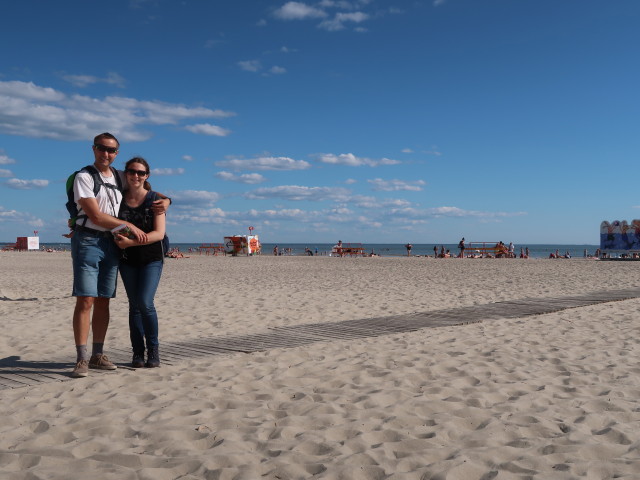 Ich und Sabine am Pärnu rand (22. Juni)