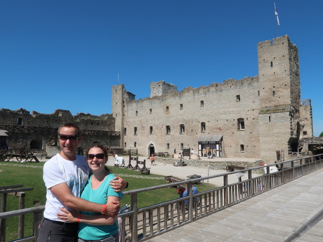 Ich und Sabine im Rakvere Linnus (24. Juni)