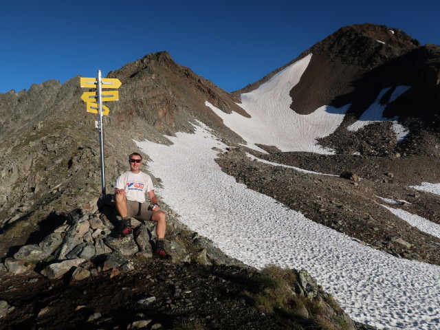 Ich in der Dürrscharte, 2.666 m (19. Juli)