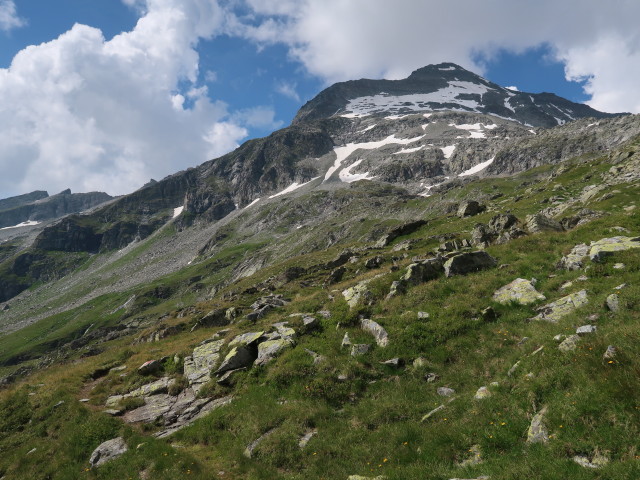 Christoph zwischen Kleinhapscharte und Törlkopf (31. Juli)