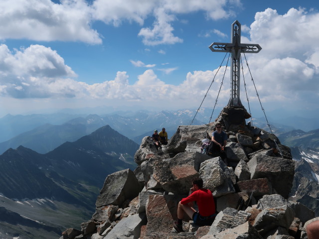 Armin auf der Hochalmspitze, 3.360 m (1. Aug.)