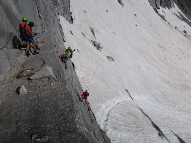 Christian, Ronald, Aaron und Armin zwischen Steinerne Mandln und Trippkees (1. Aug.)