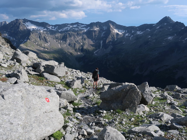 Ronald am Rudolstädter Weg zwischen Trippkees und Gießener Hütte (1. Aug.)