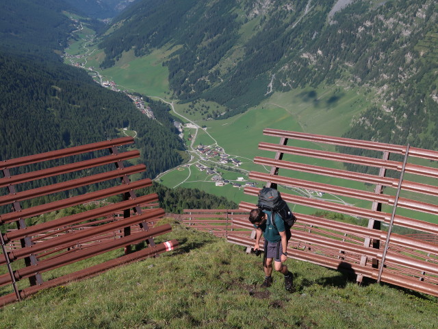 Ronald zwischen Seealm und Jochgrubenkopf (8. Aug.)