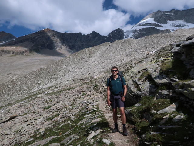 Ronald zwischen Wildlahnerbach und Steinernem Lamm (8. Aug.)