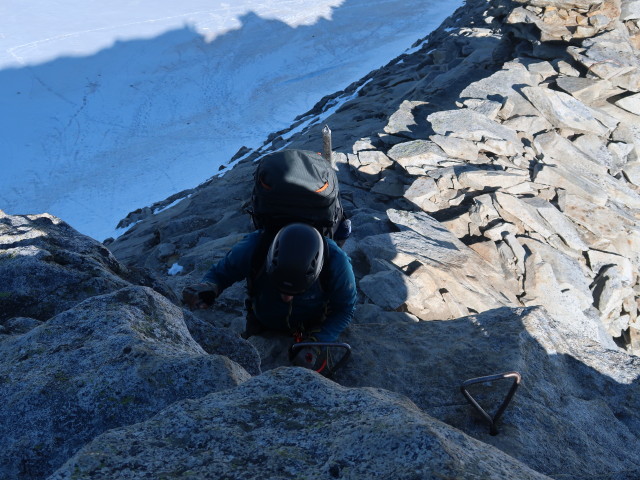 Ronald am Olperer-Nordgrat (9. Aug.)