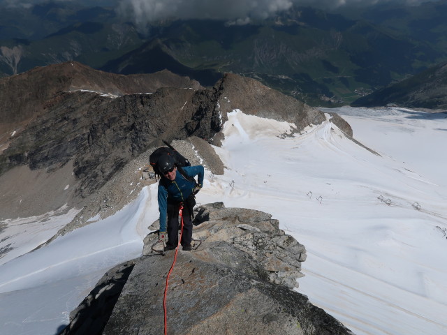 Ronald am Olperer-Nordgrat (9. Aug.)