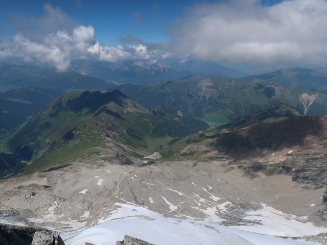 vom Olperer Richtung Nordwesten (9. Aug.)