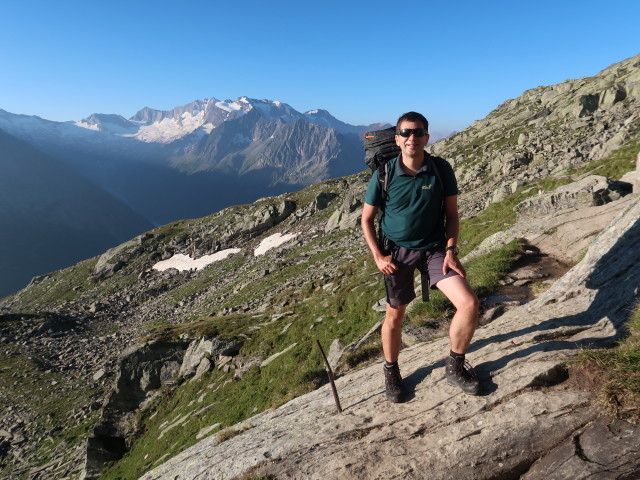 Ronald am Berliner Höhenweg zwischen Falschseitenbach und Lapenkarbach (10. Aug.)