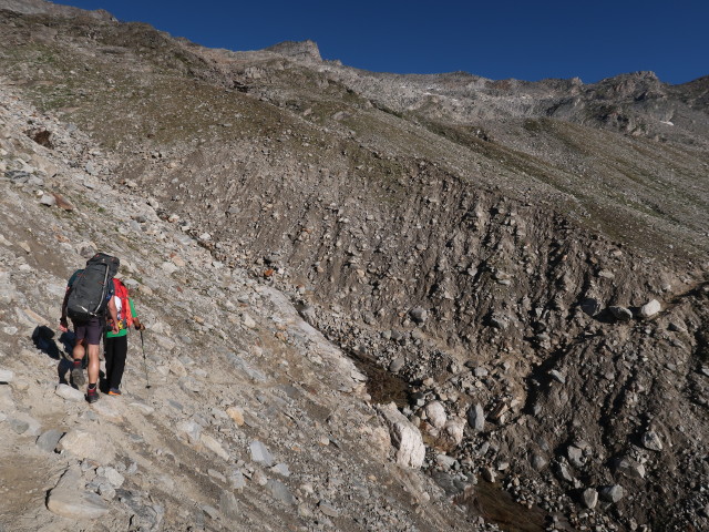 Ronald und Werner am Berliner Höhenweg zwischen Falschseitenbach und Lapenkarbach (10. Aug.)