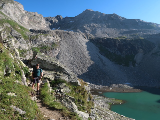 Ronald am Berliner Höhenweg zwischen Falschseitenbach und Lapenkarbach (10. Aug.)