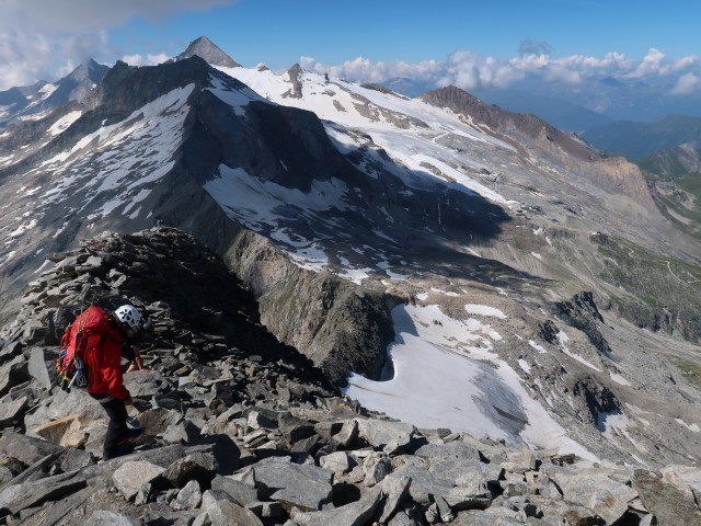 Werner zwischen Hohem Riffler und Petersköpfl (10. Aug.)