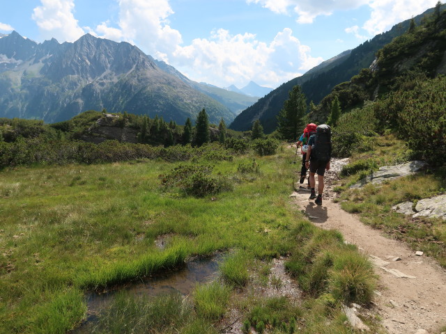 Werner und Ronald am Weg 532 zwischen Lapenkar und Friesenbergalm (10. Aug.)