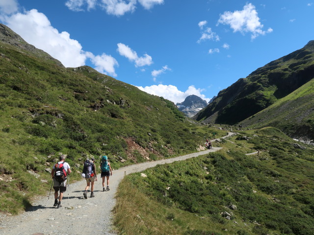 Erich, Bernadette und Evelyn im Ochsental (15. Aug.)