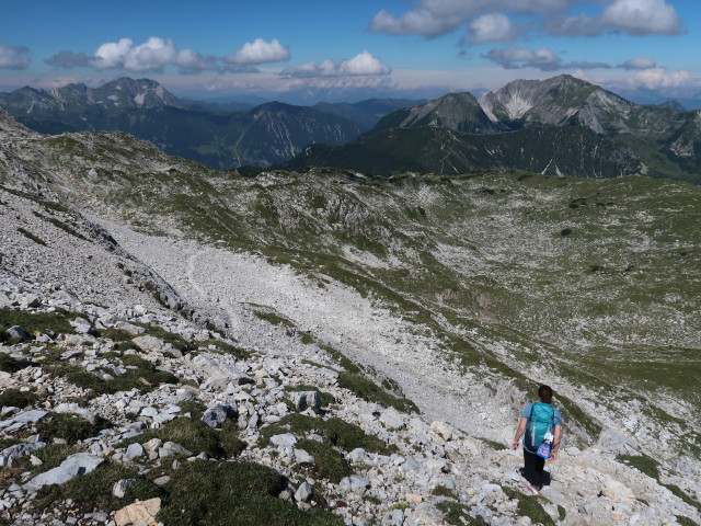 Sabine zwischen Großem Pleißlingkeil und Oberer Pleißlingalm (22. Aug.)