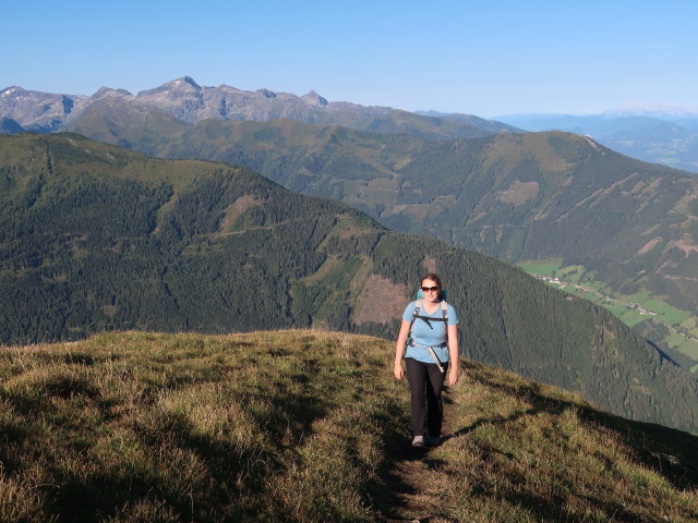 Sabine zwischen Blockfeldspitz und Gumpeneck (5. Sept.)