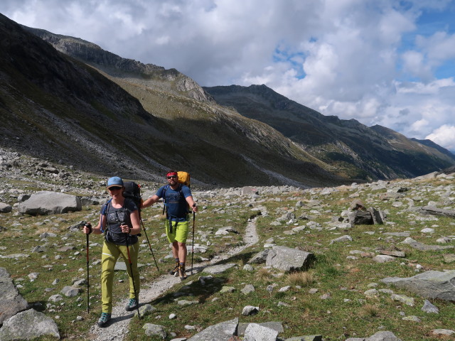 Romana und Stefan am Gletscherweg (11. Sept.)