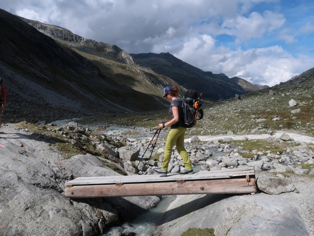 Romana am Gletscherweg (11. Sept.)