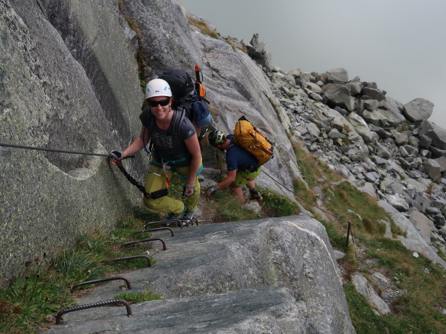 Kürsinger-Klettersteig: Romana und Stefan (11. Sept.)