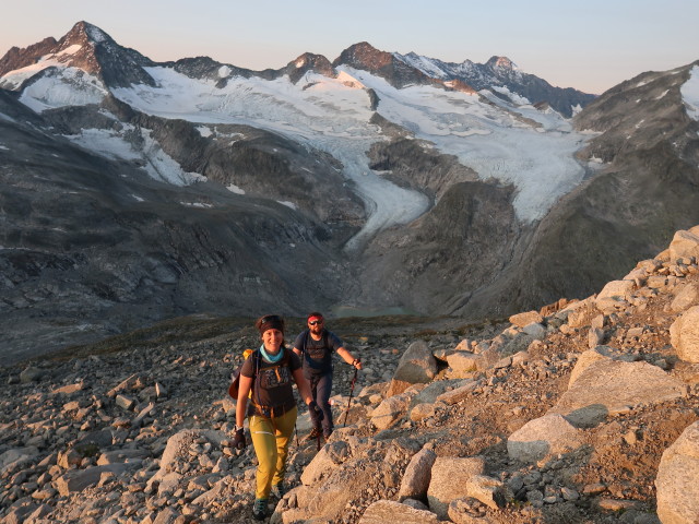 Romana und Stefan zwischen Kürsingerhütte und Keeskogel (13. Sept.)