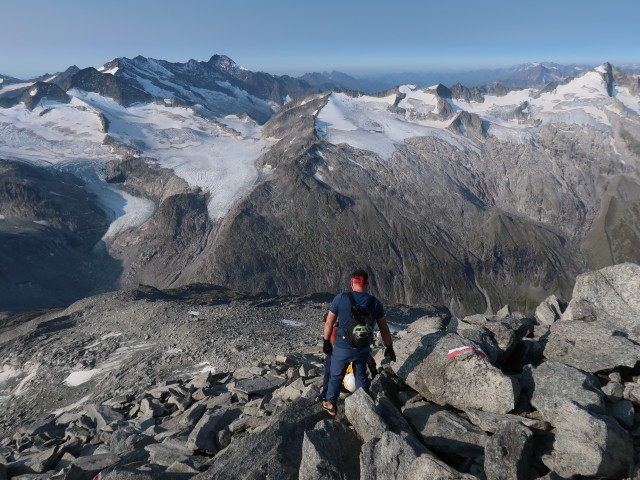 Stefan zwischen Keeskogel und Kürsingerhütte (13. Sept.)