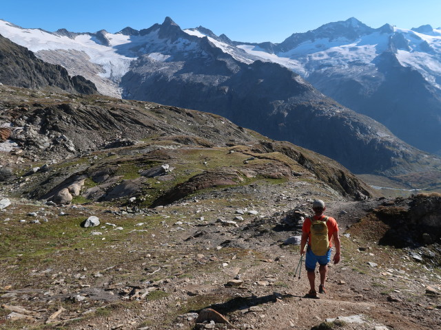Axel am Weg 502 zwischen Zsigmondyspitze-Südgrat und Schwarzensee