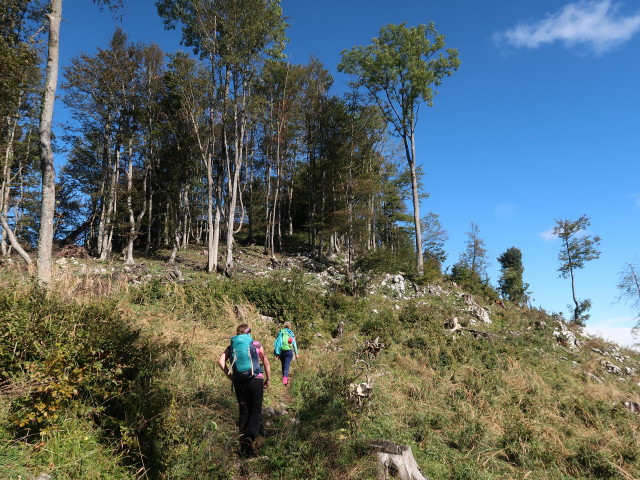 Sabine und Eva-Maria zwischen Engleitensattel und Hohenstein