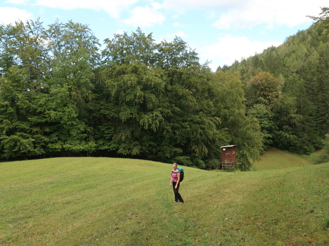 Sabine zwischen Schöngrabenspitze und Schöngraben