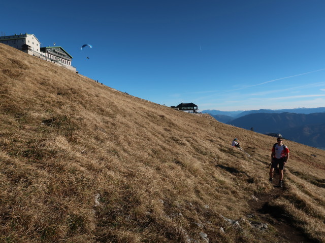 Ronald zwischen Himmelspforte und Bahnhof Schafbergalpe, 1.363 m